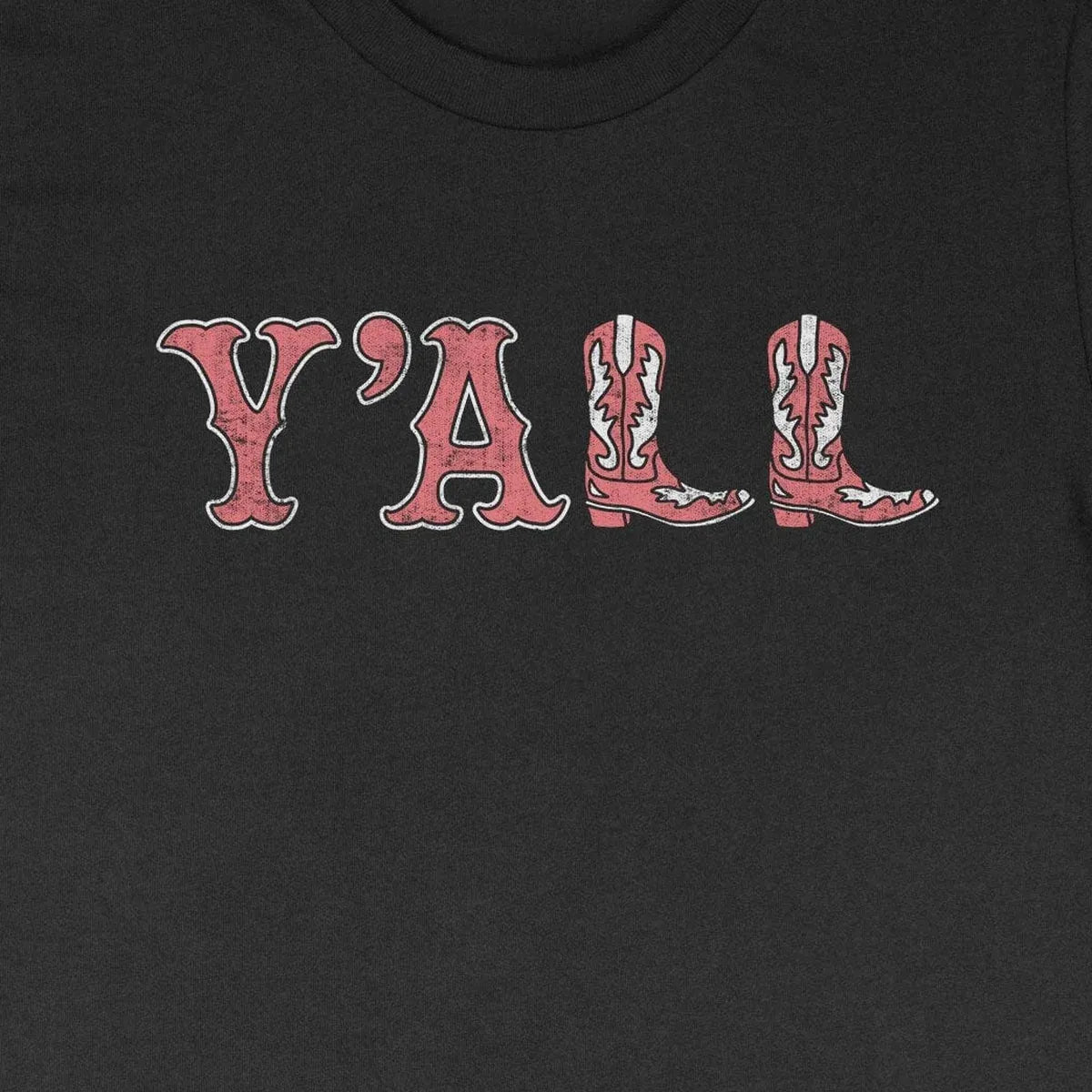 Y'all Boots design close-up