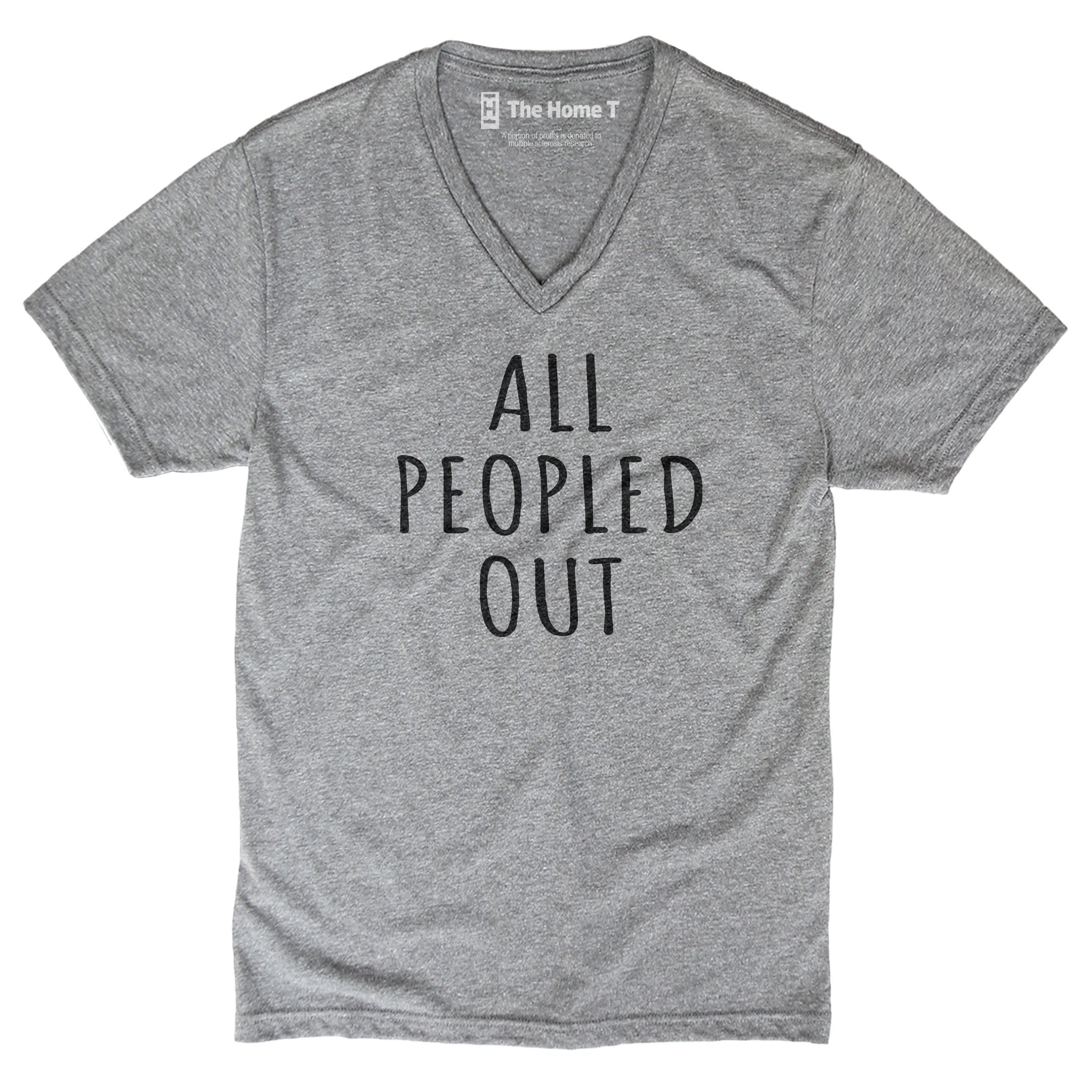 All Peopled Out V-neck