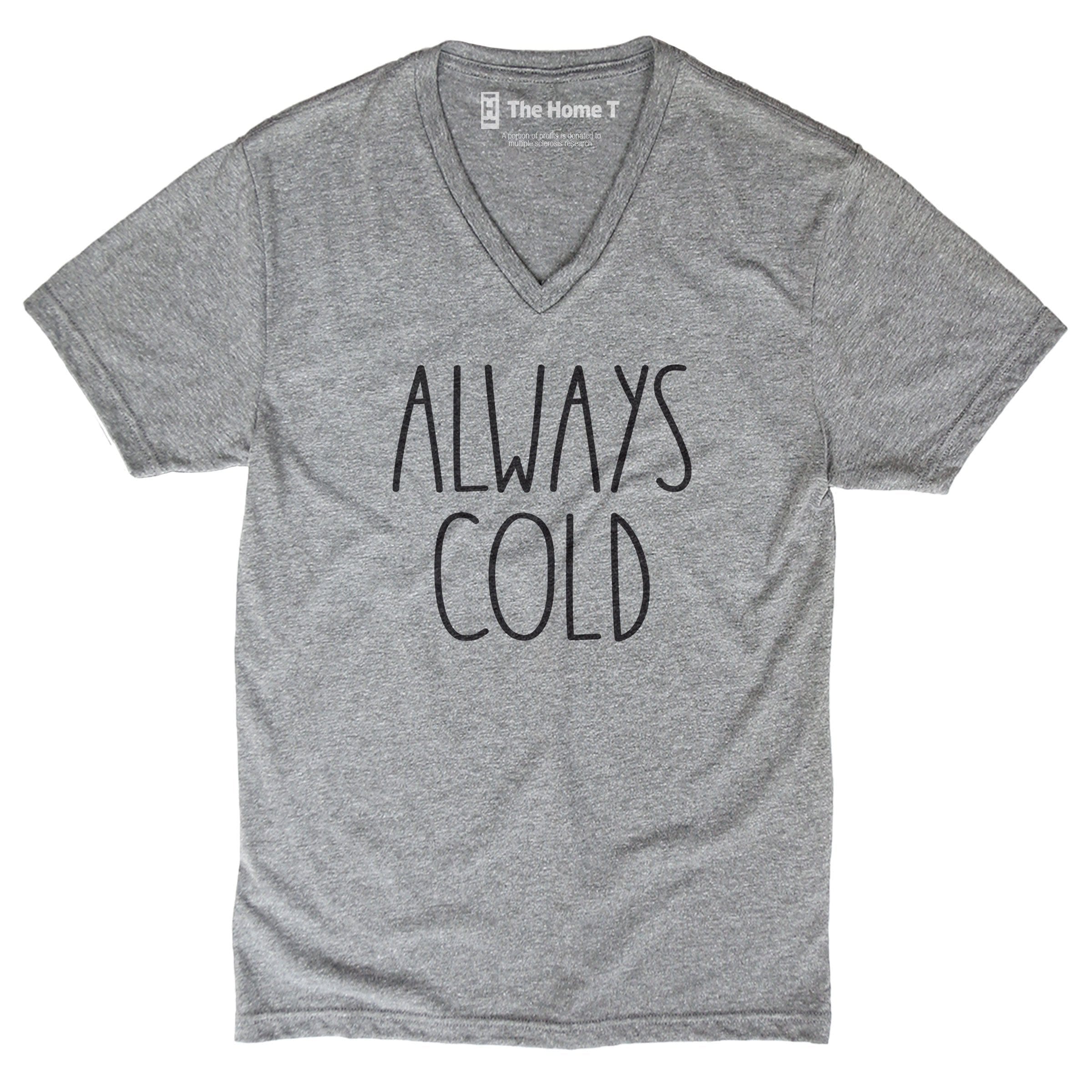 Always Cold Athletic Grey V-Neck