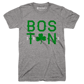 St. Patrick's Day - Boston Shamrock Green Adult T-Shirt - Green - 2XL