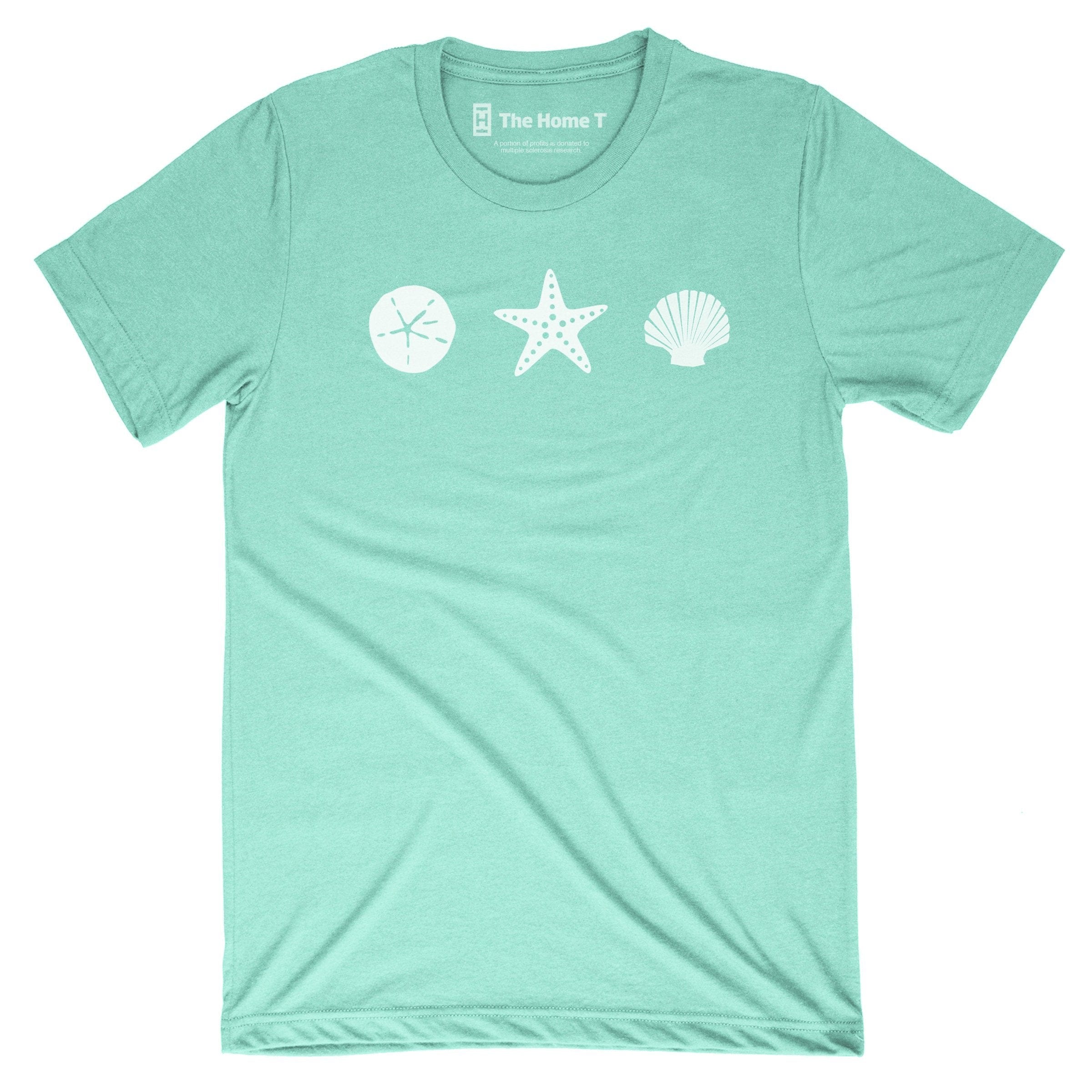 Beach Shapes Mint Crewneck