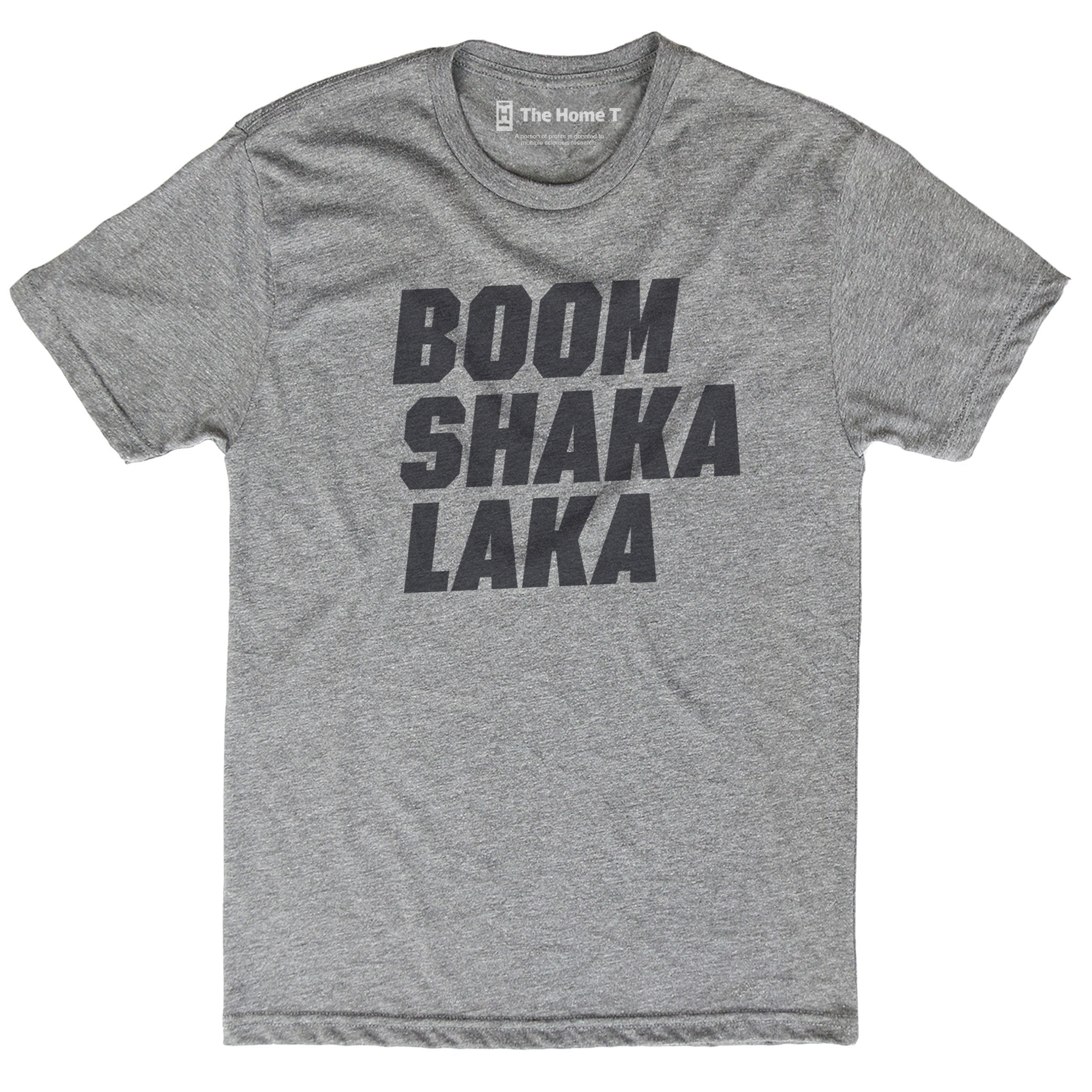 Boom Shakalaka athletic grey crew.