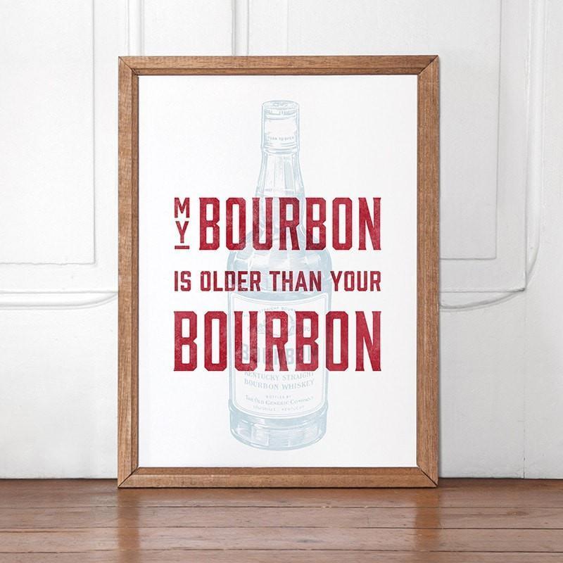 Bourbon Brag Print