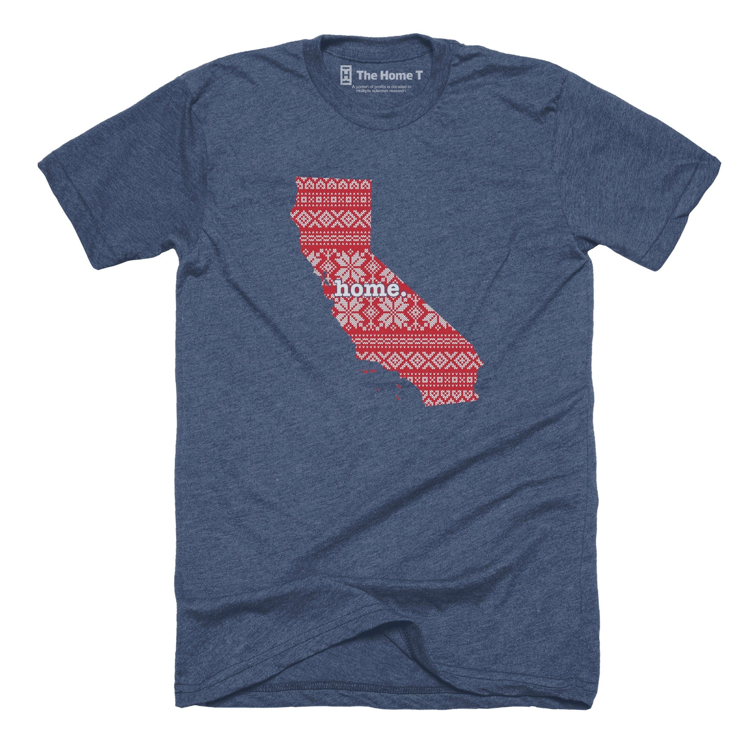 California Christmas Sweater Pattern Christmas Sweater The Home T XS Navy T-Shirt
