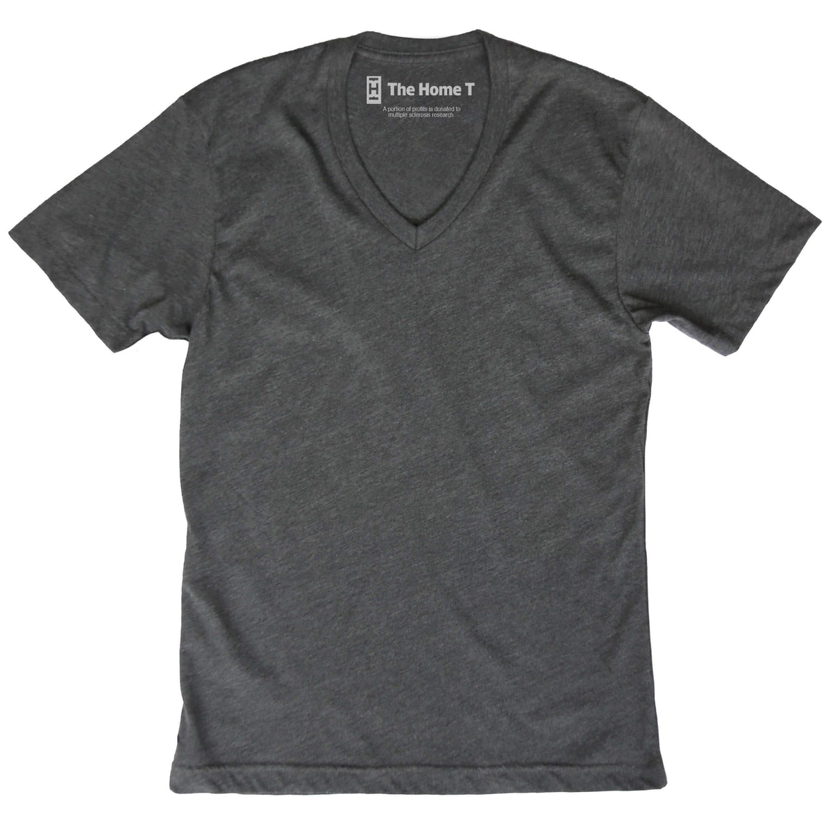 Custom V-Neck T-Shirt The Home T XS Dark Grey