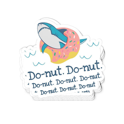 Do-nut Shark Sticker
