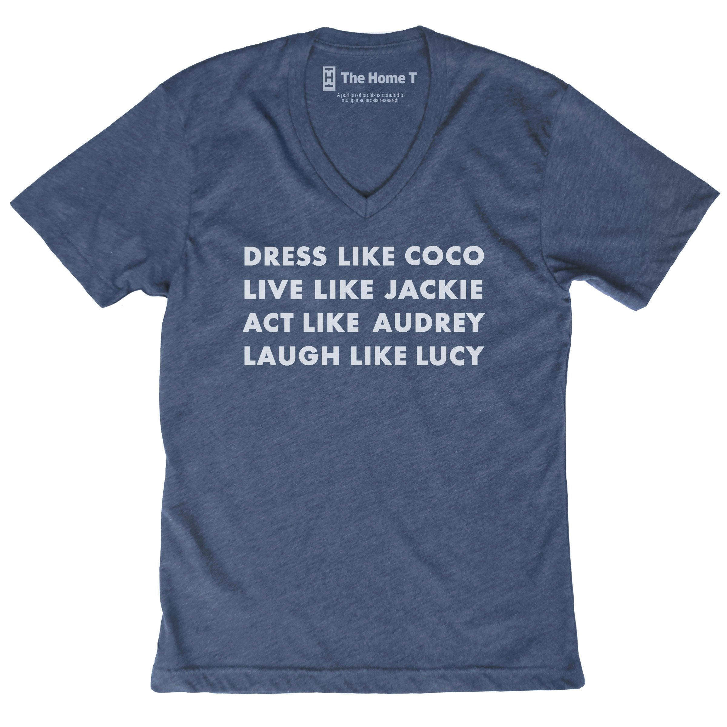 Dress Like Coco The Home T XS Navy V-Neck
