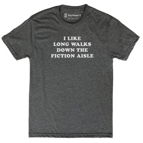 Long Walks Down the Fiction Aisle Dark Grey Crewneck