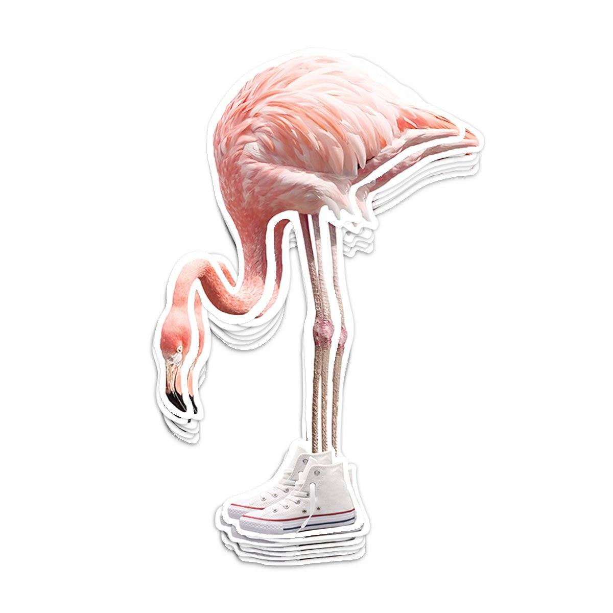 Flamingo Kicks Sticker