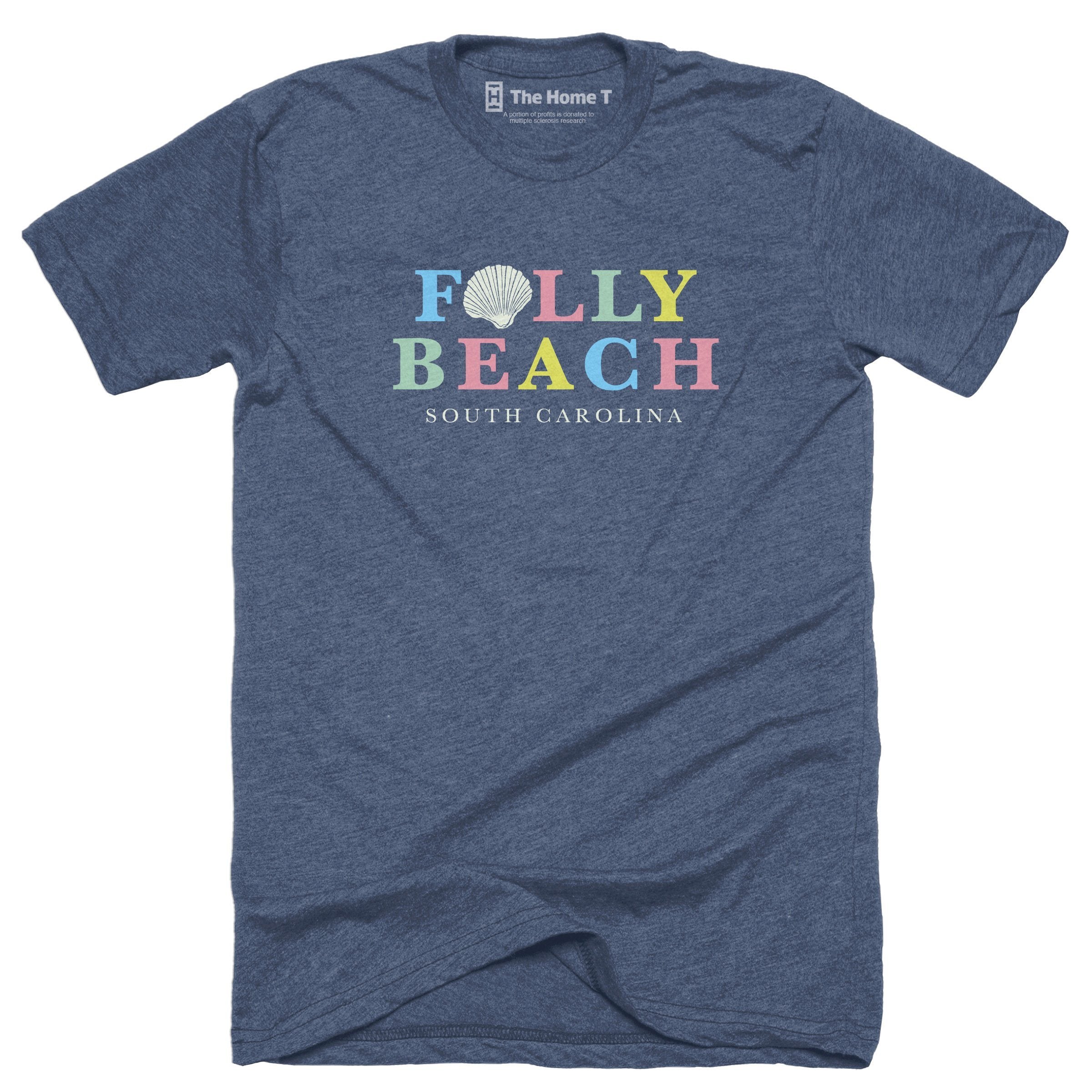 Folly Beach Shell Navy Crewneck