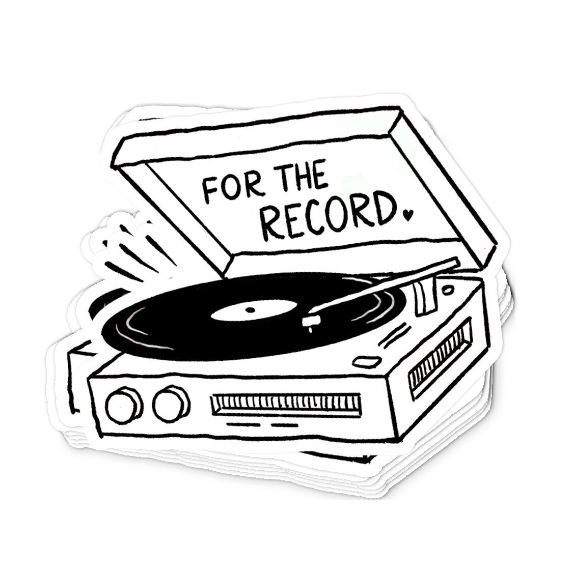 For The Record Sticker