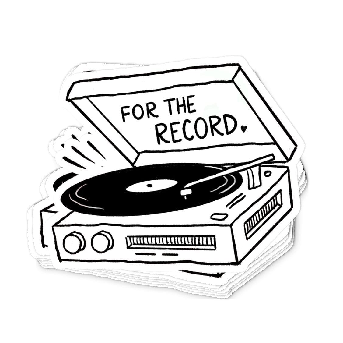 For The Record Sticker