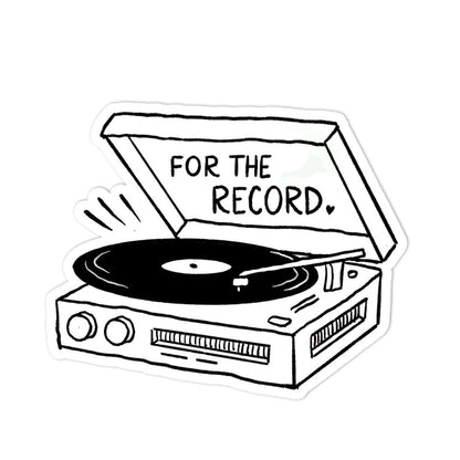 For The Record Sticker