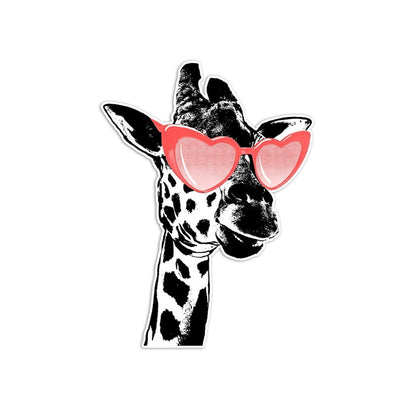 Giraffe Heart Eyes Sticker