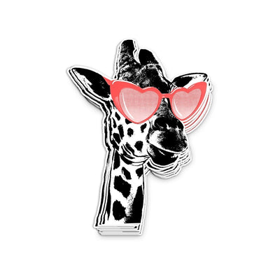 Giraffe Heart Eyes Sticker