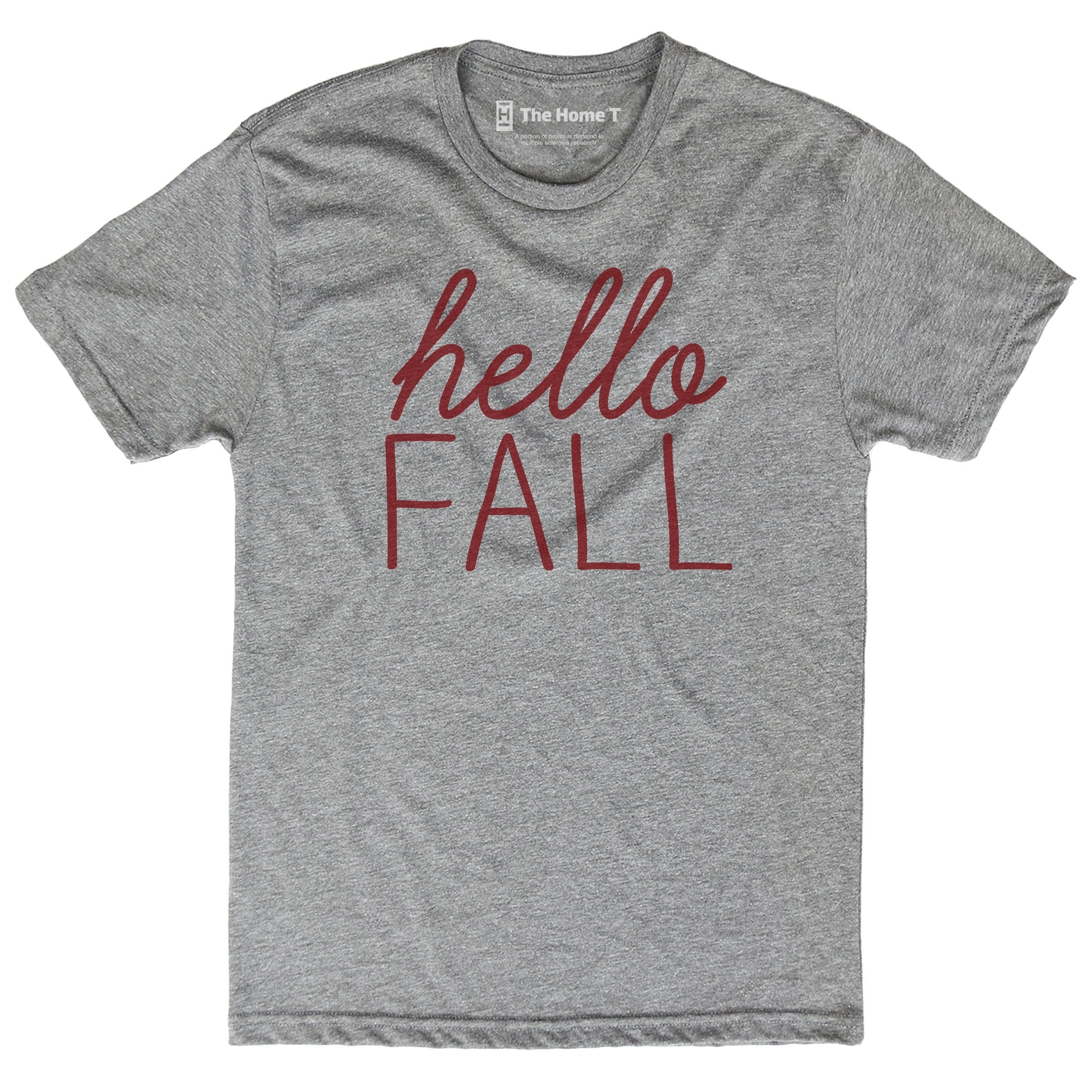 Hello Fall Fall Collection The Home T XS Athletic Grey