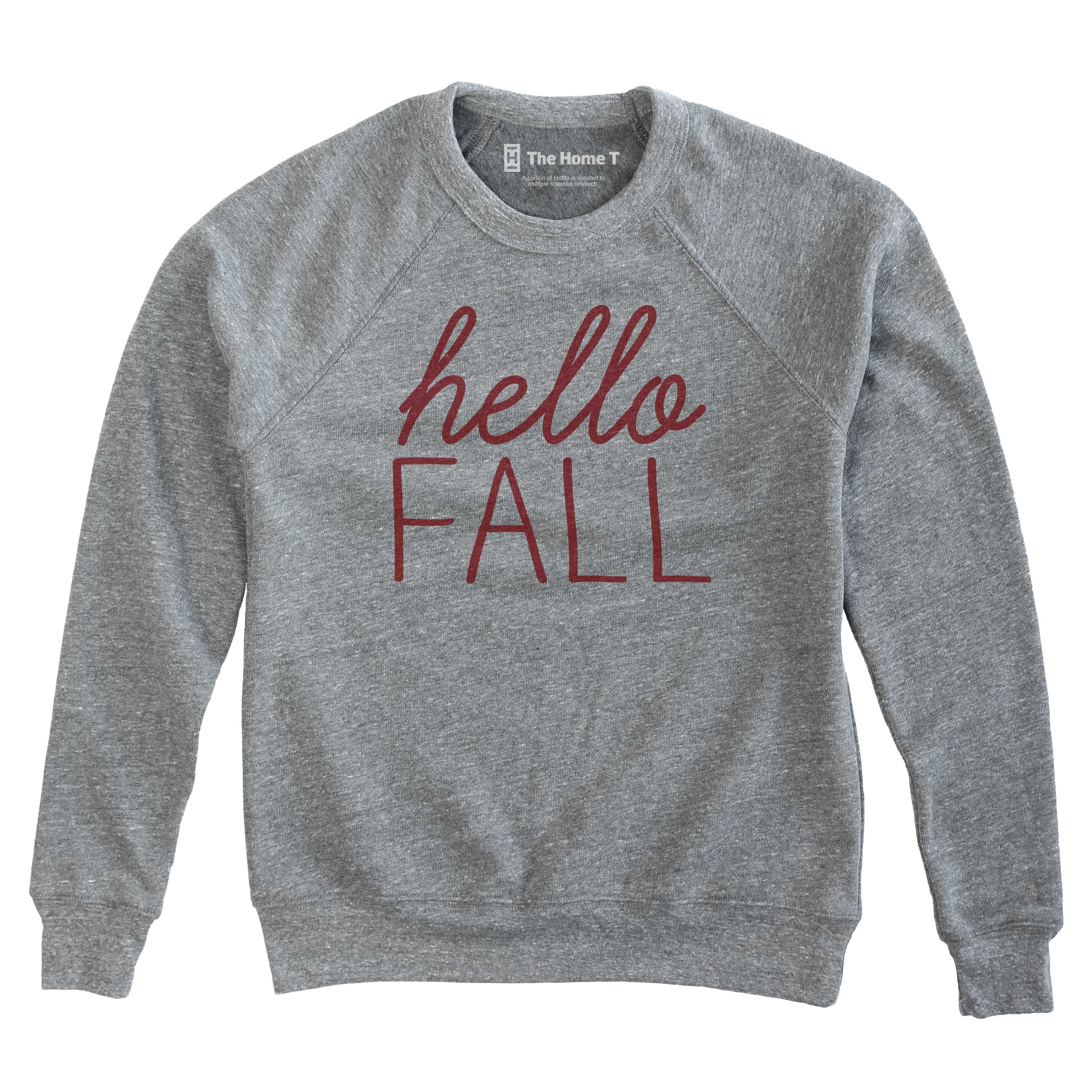 Hello Fall The Home T XS Athletic Grey