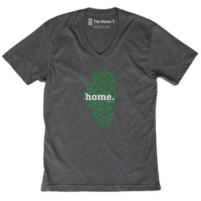 Illinois Clover Dark Grey V Neck