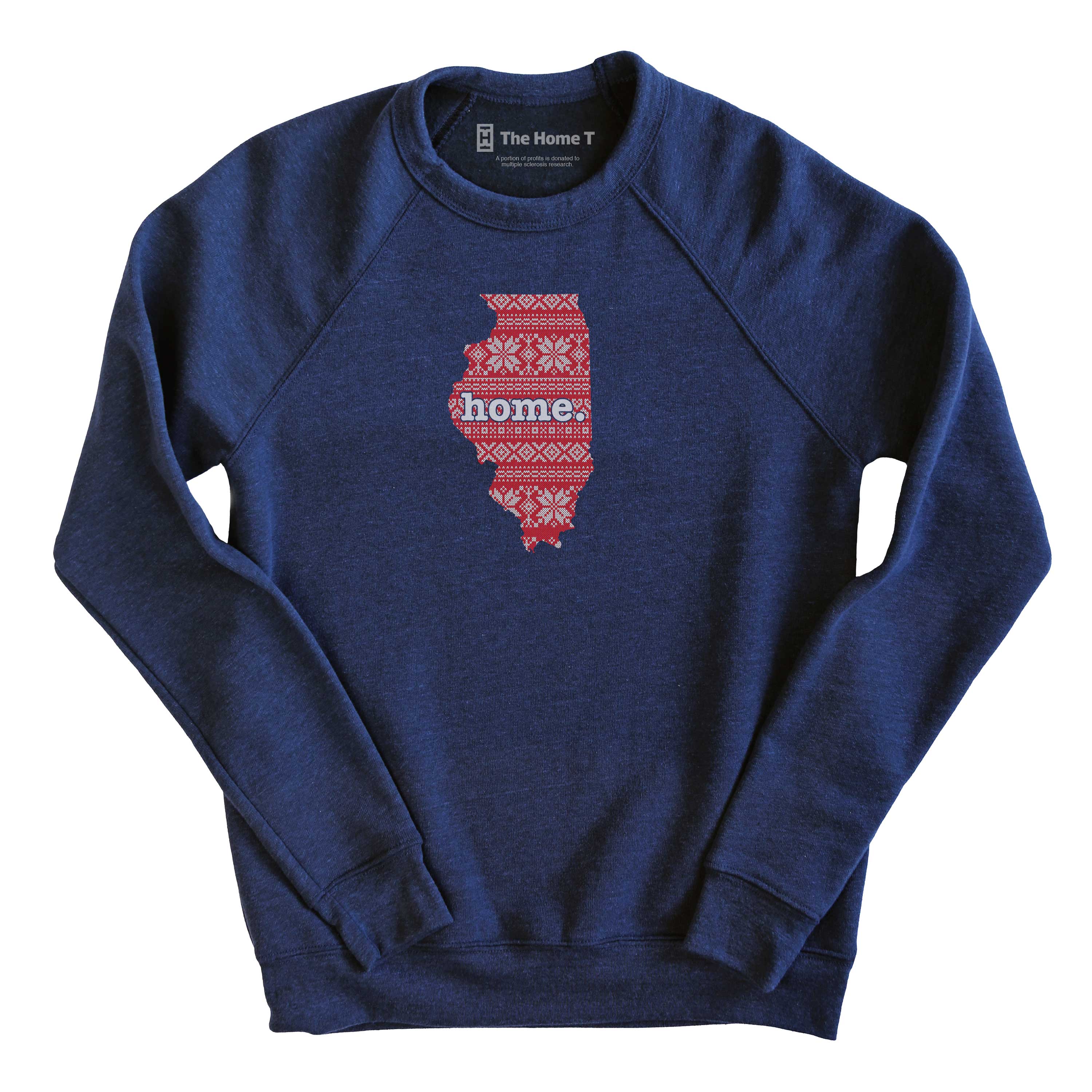 Illinois Christmas Sweater Pattern Christmas Sweater The Home T XS Navy Sweatshirt