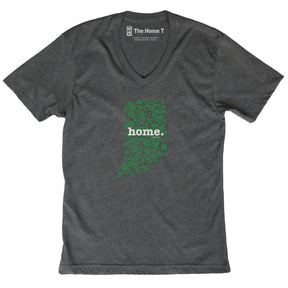 Indiana Clover Dark Grey V Neck