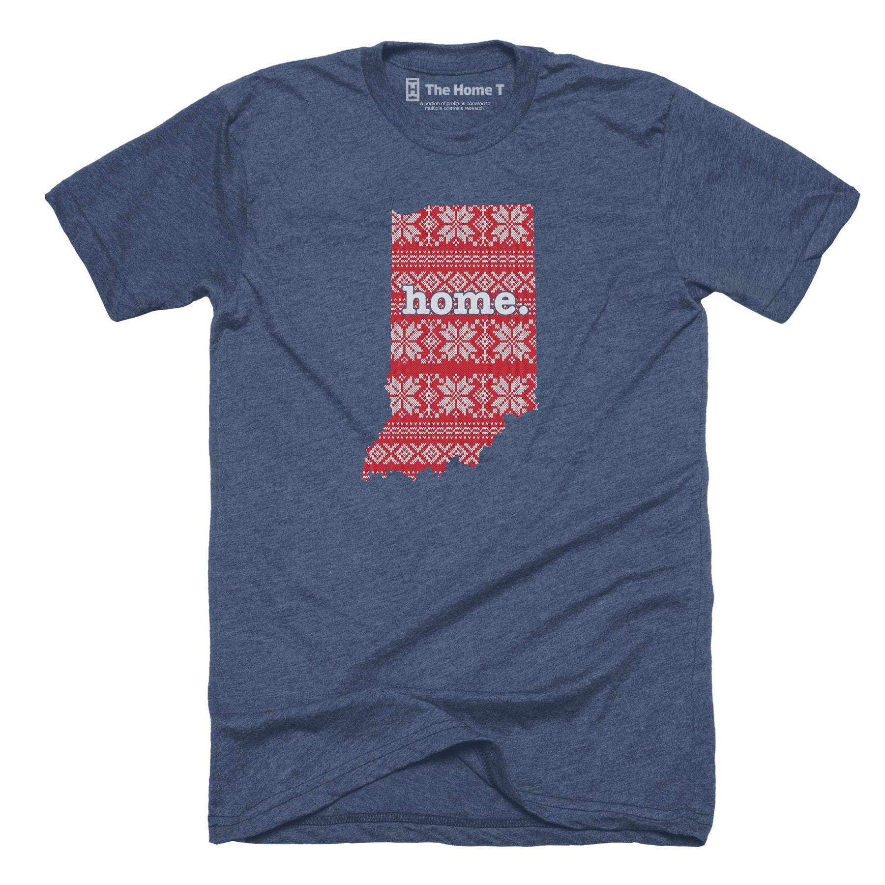 Indiana Christmas Sweater Pattern Christmas Sweater The Home T XS Navy T-Shirt