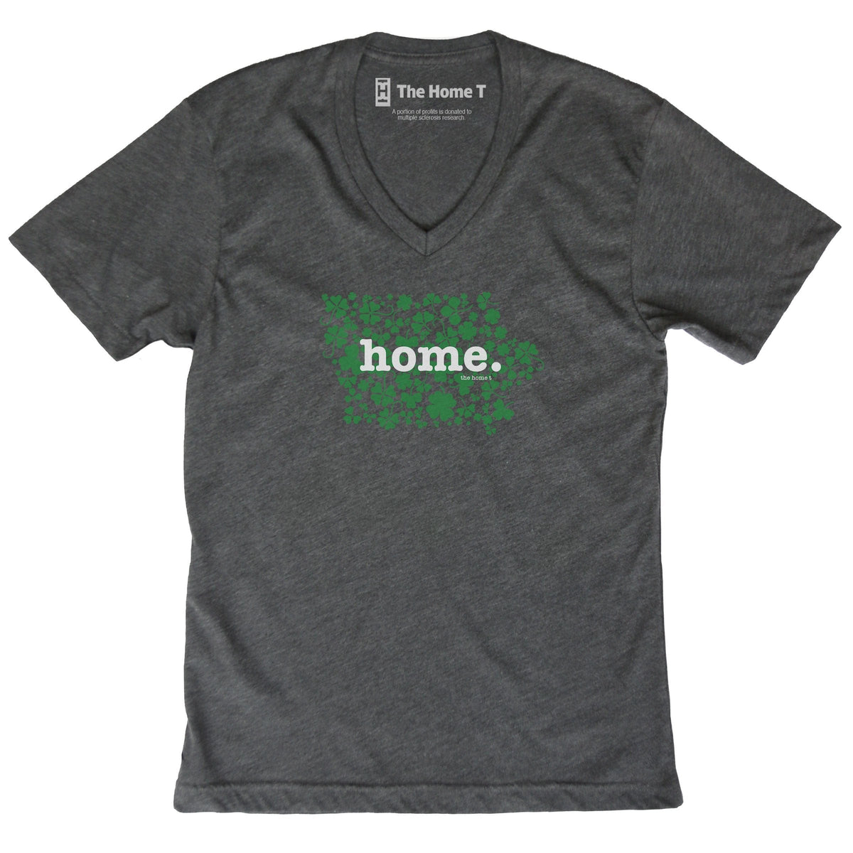 Iowa Clover Dark Grey V Neck