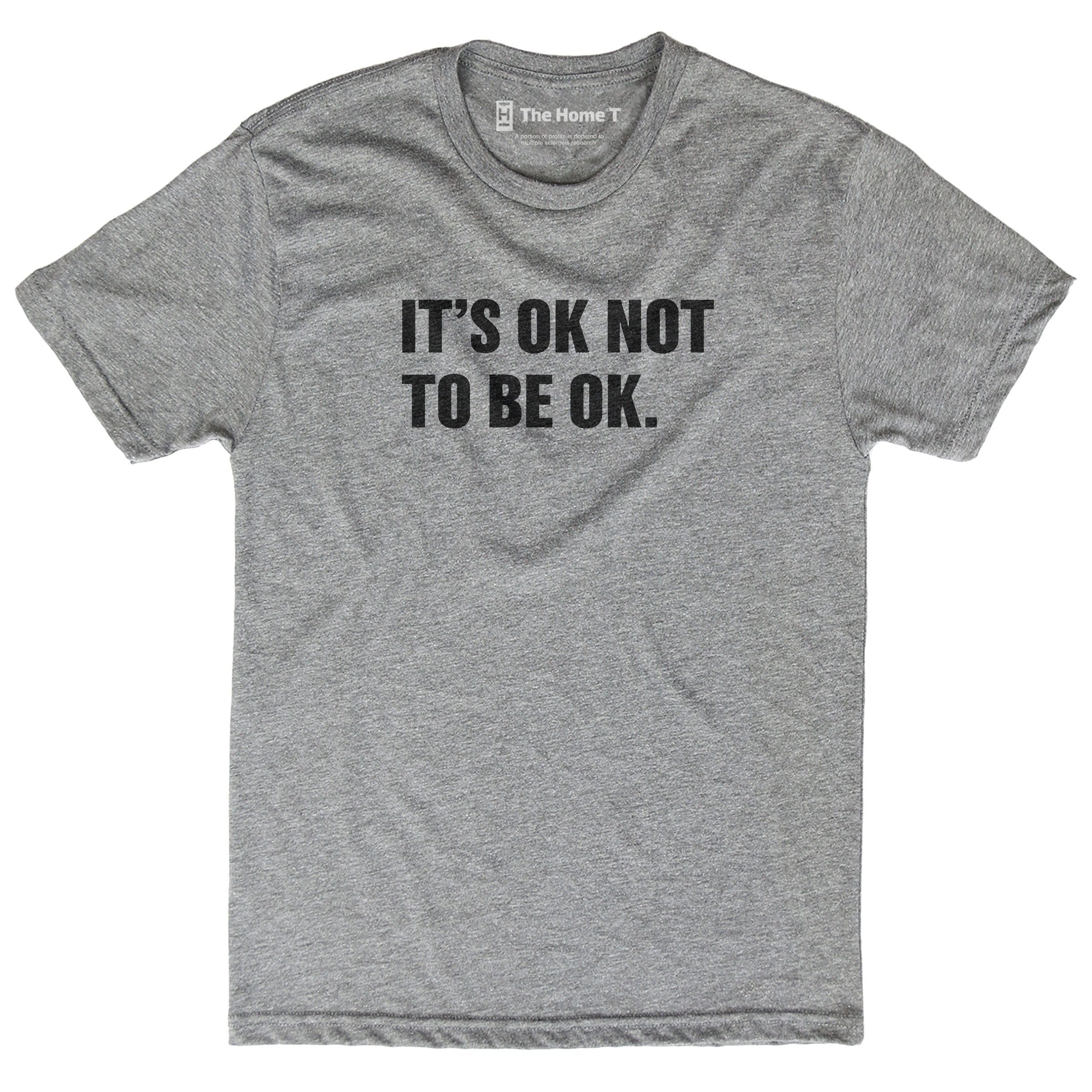 It's Ok Not to Be Ok Athletic Grey Crewneck