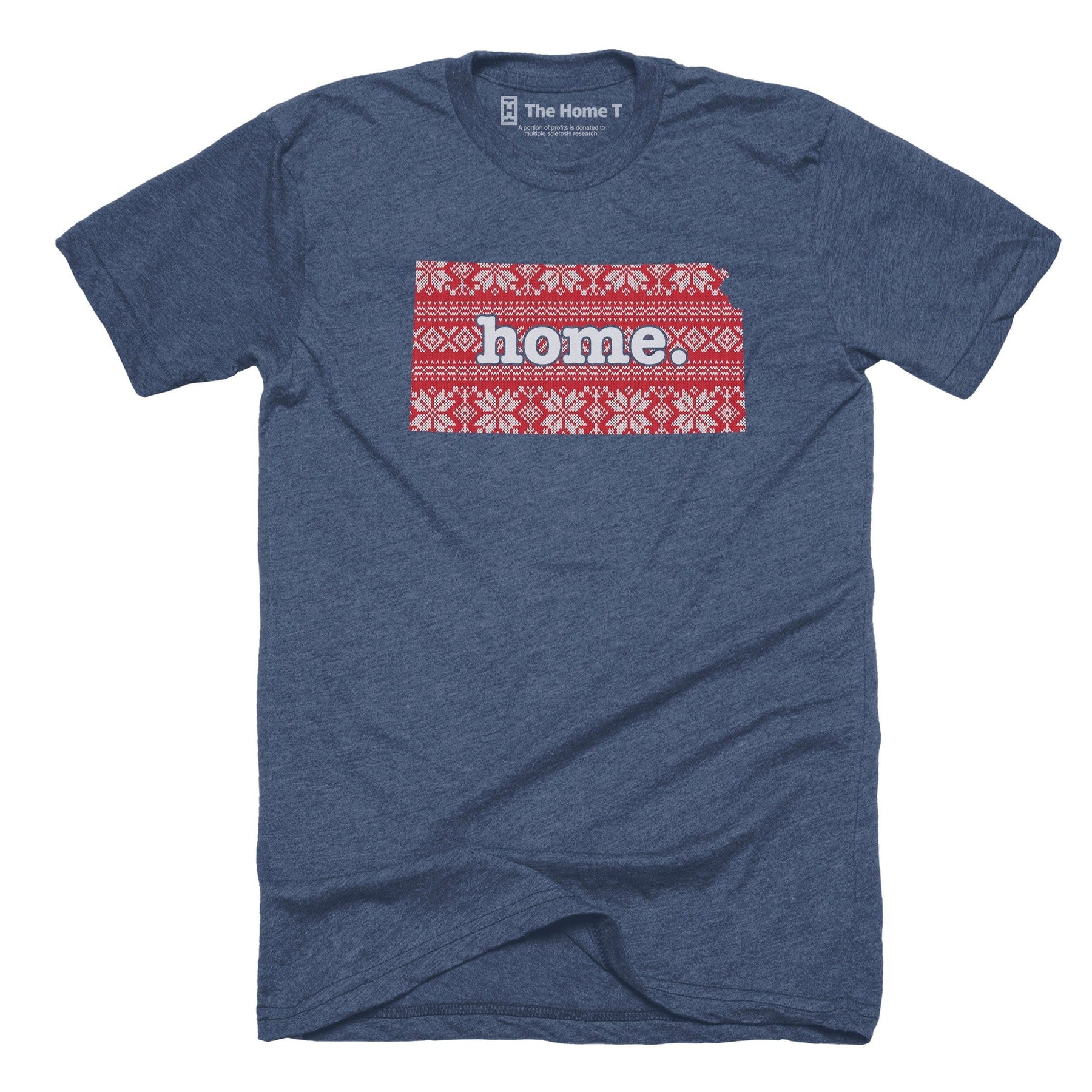 Kansas Christmas Sweater Pattern Christmas Sweater The Home T XS Navy T-Shirt