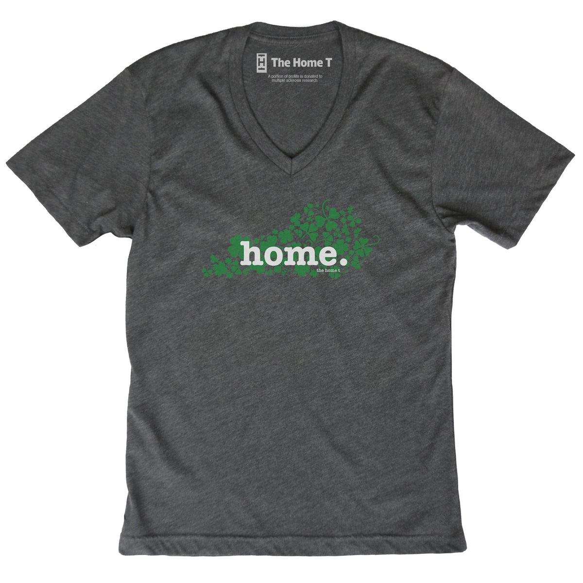 Kentucky Clover Dark Grey V Neck