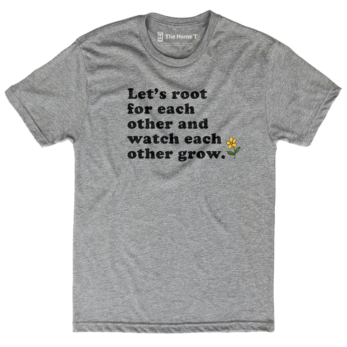 Let's root for each other and watch each other grow. Athletic Grey Crewneck