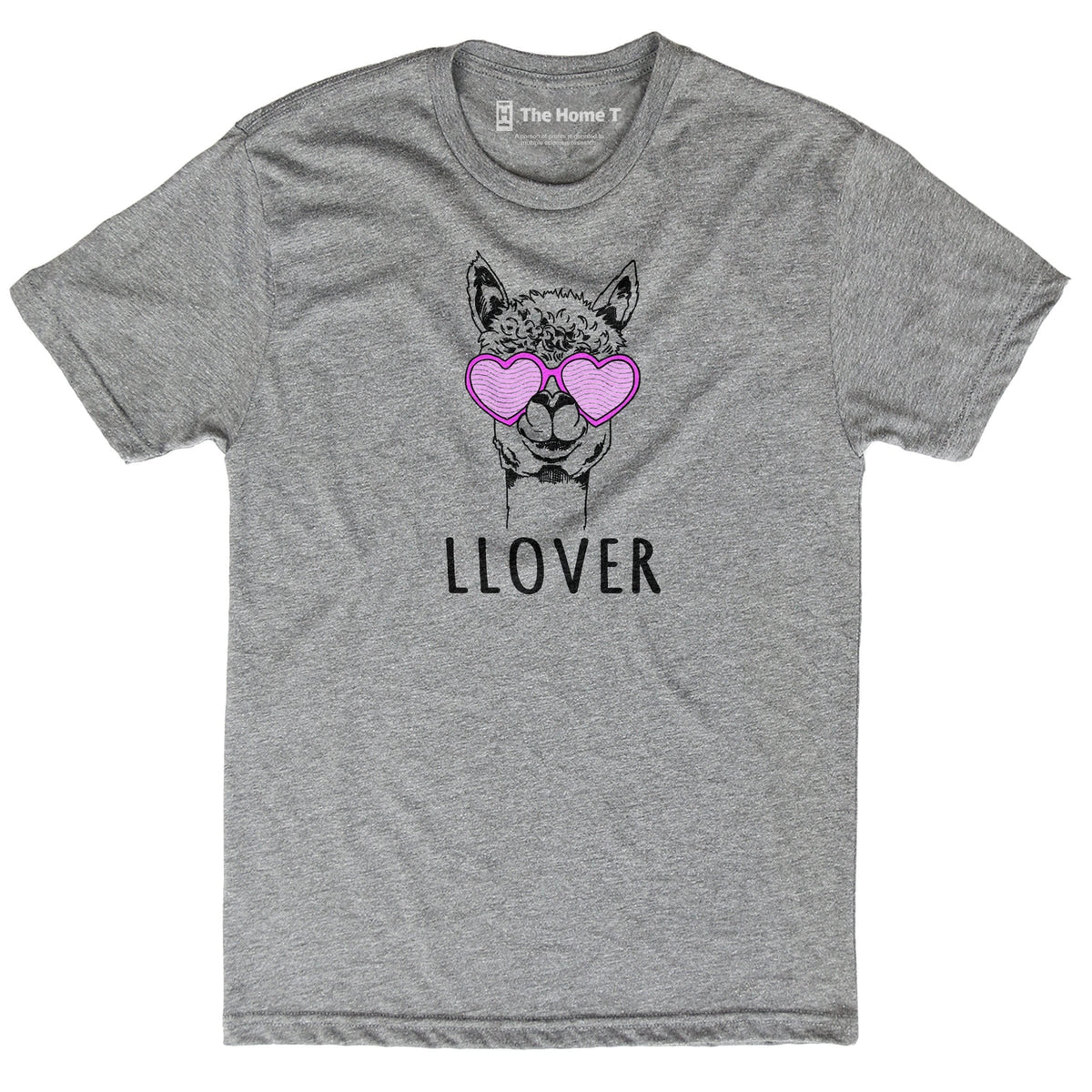 Llama Llover Athletic Grey Crewneck