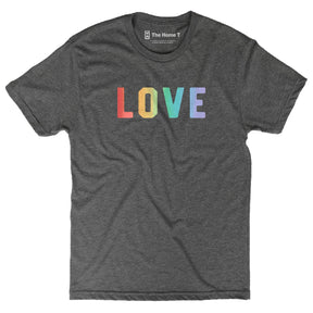 Love gradient dark grey crewneck