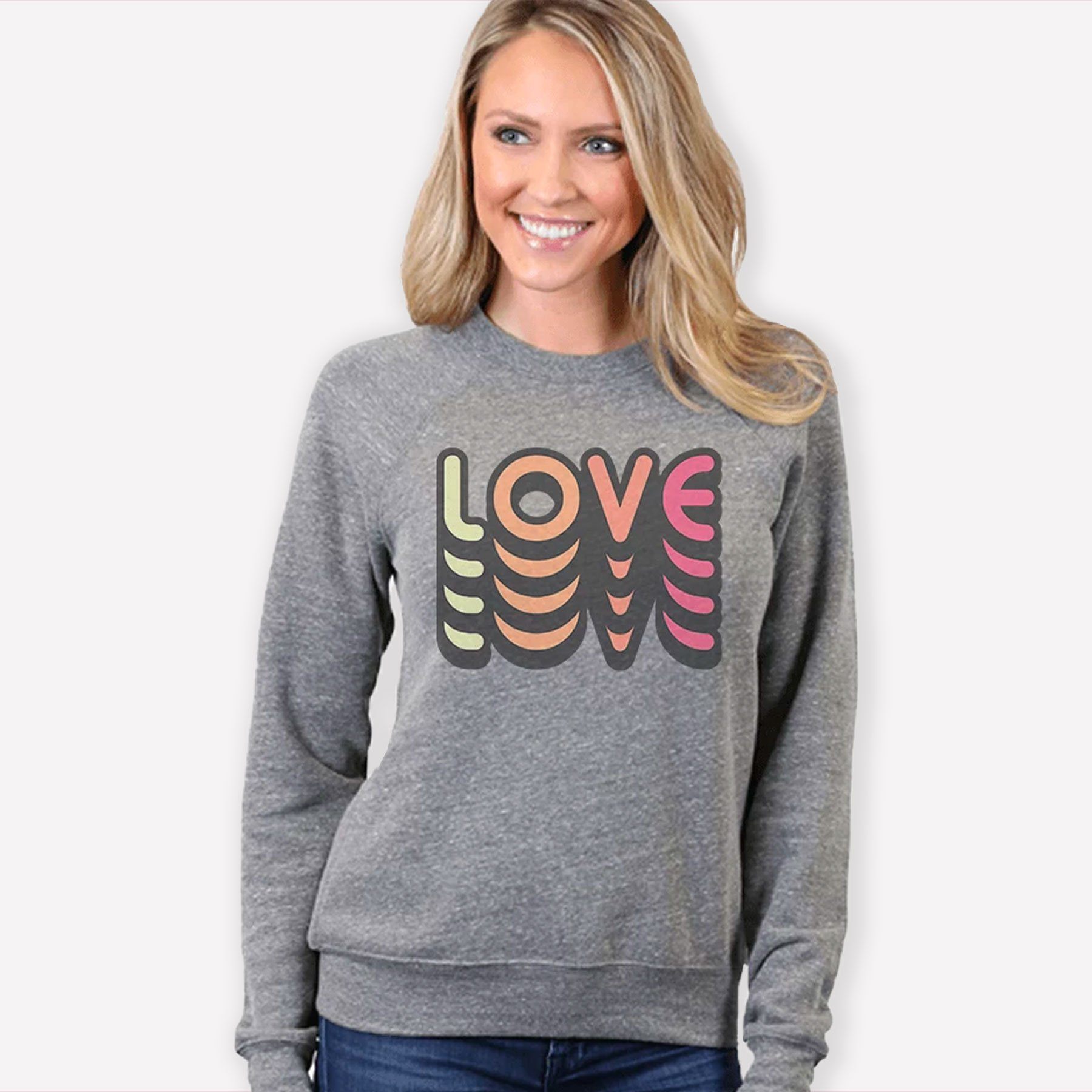 Love Stacked Crew neck The Home T