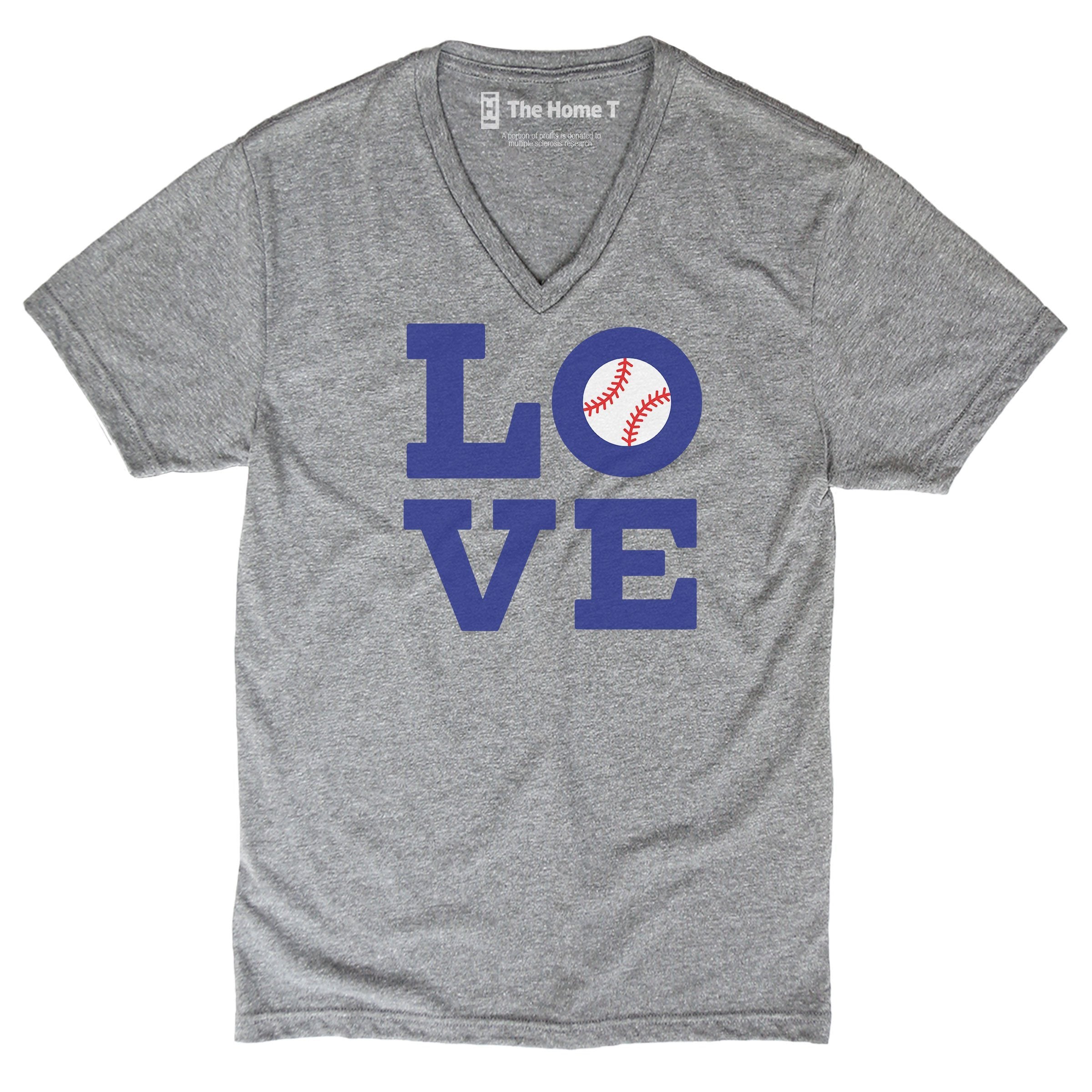 Love Baseball The Home T XS V-Neck