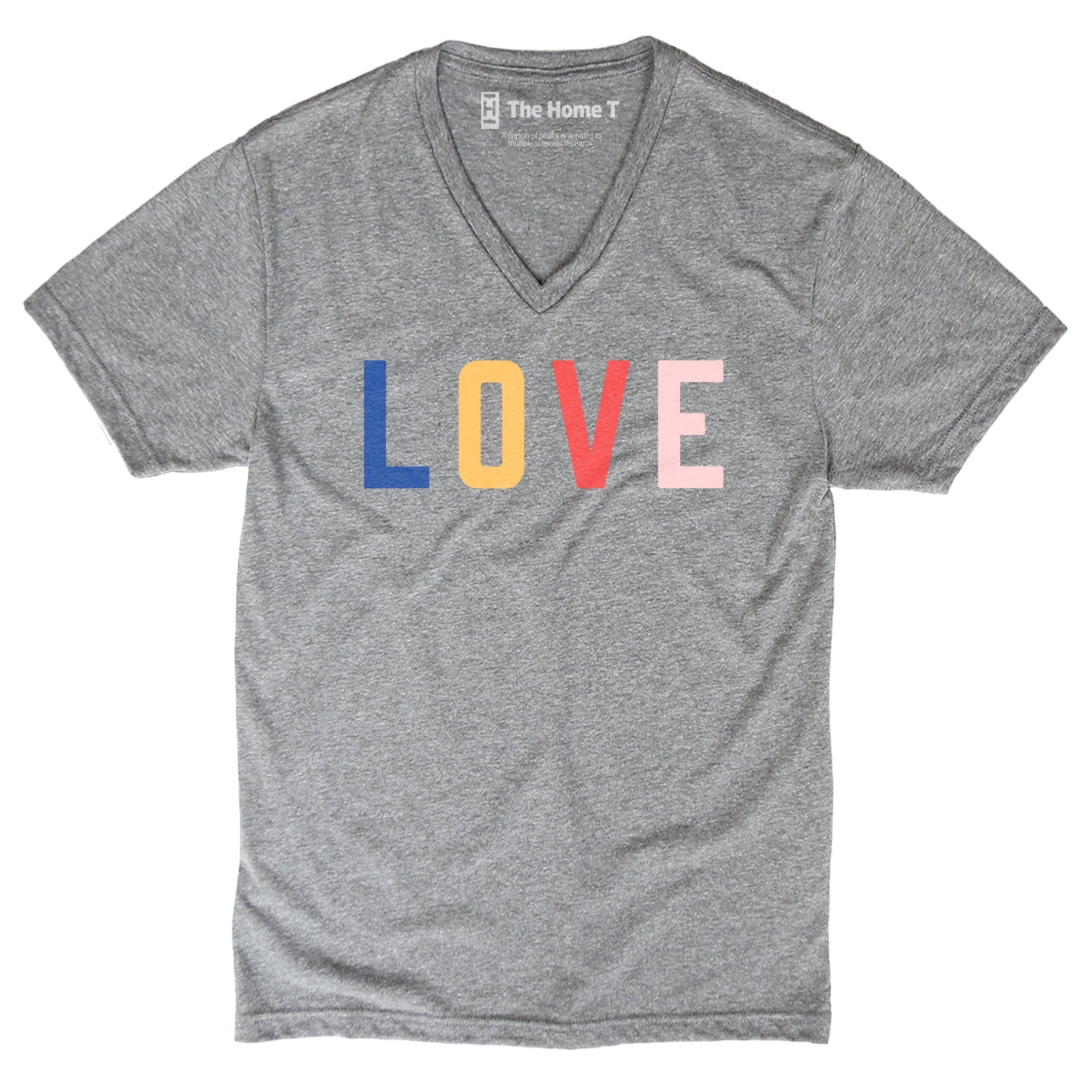 LOVE Color Pop Crew neck The Home T XS V-neck T-shirt