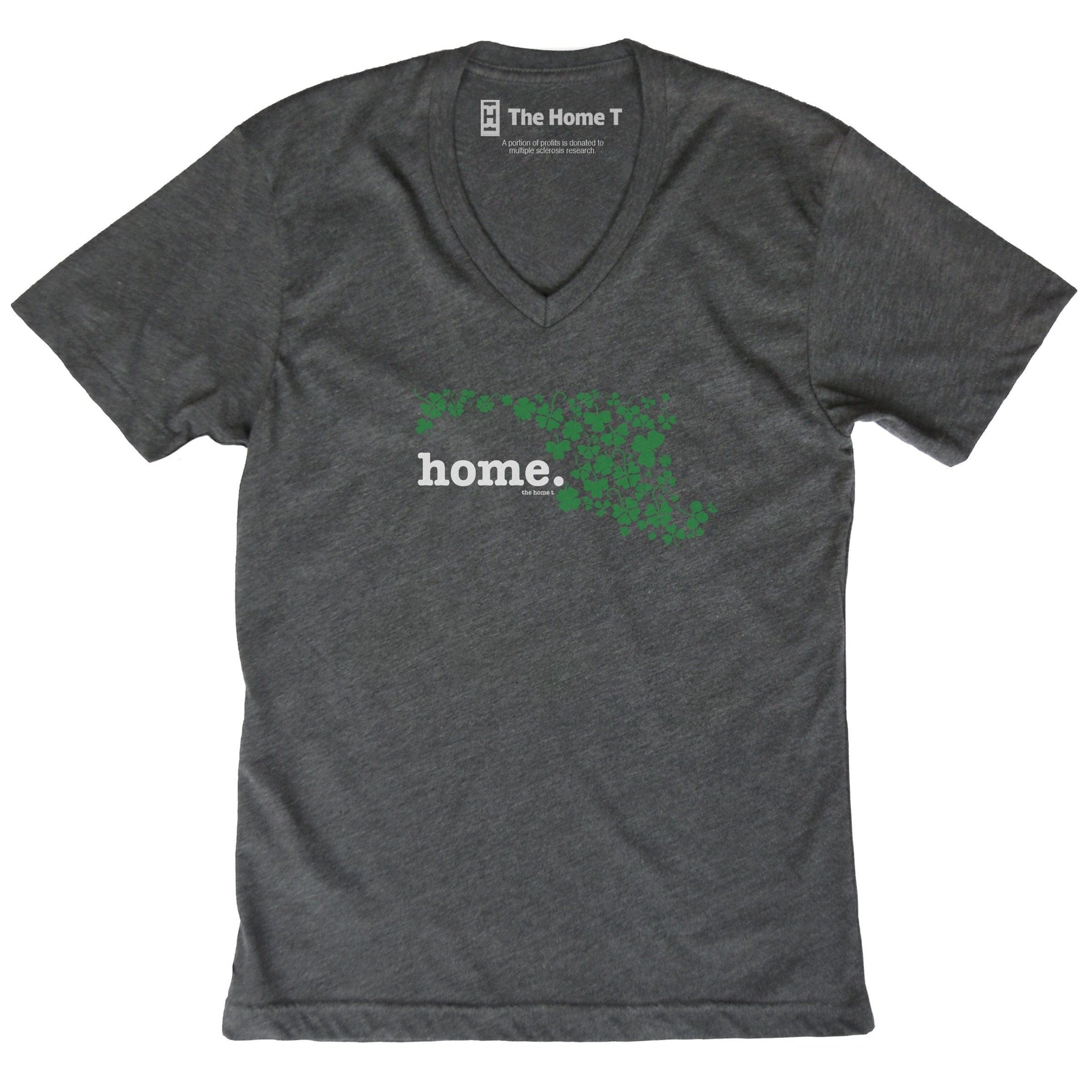Maryland Clover Dark Grey V Neck