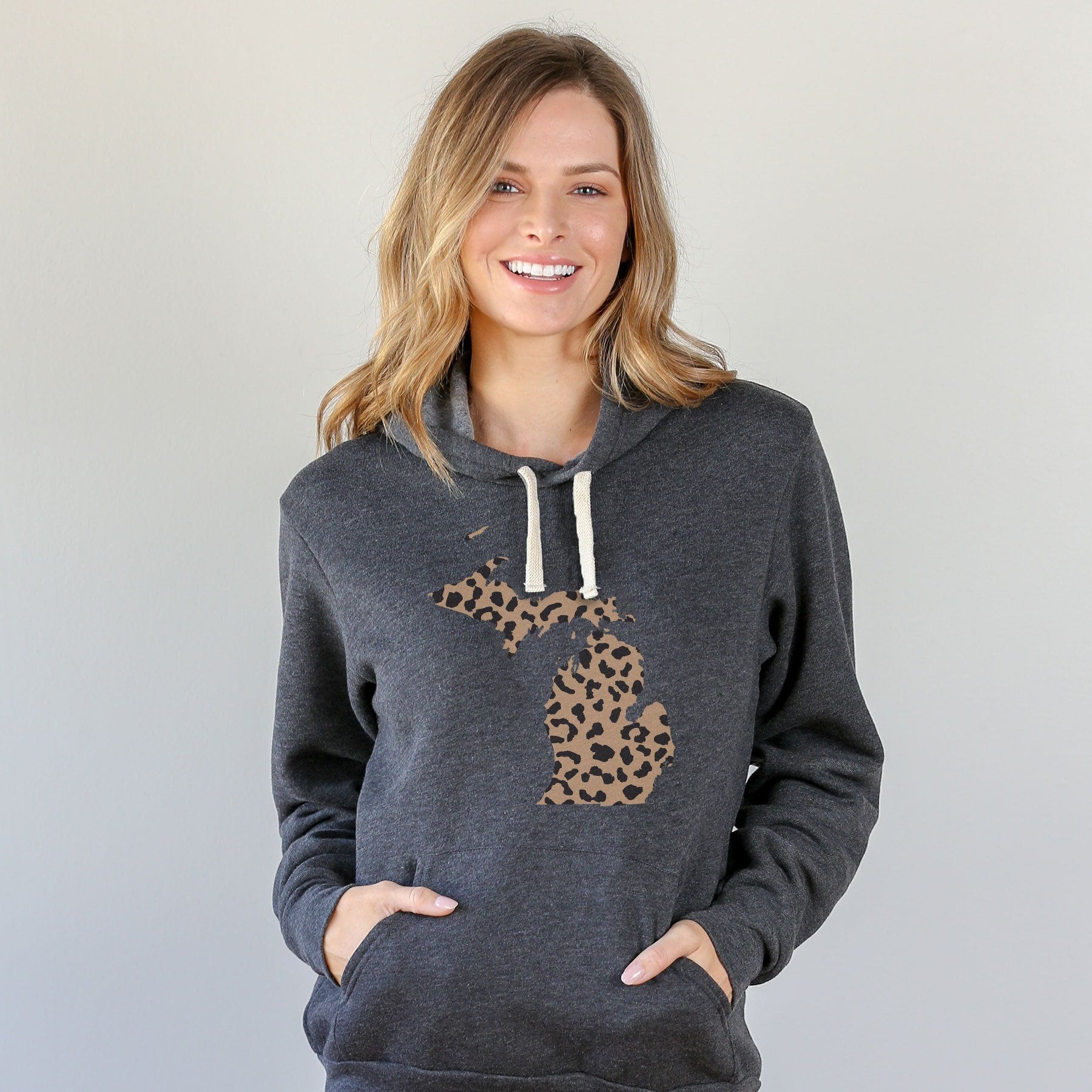 Michigan Leopard Pattern Hoodie