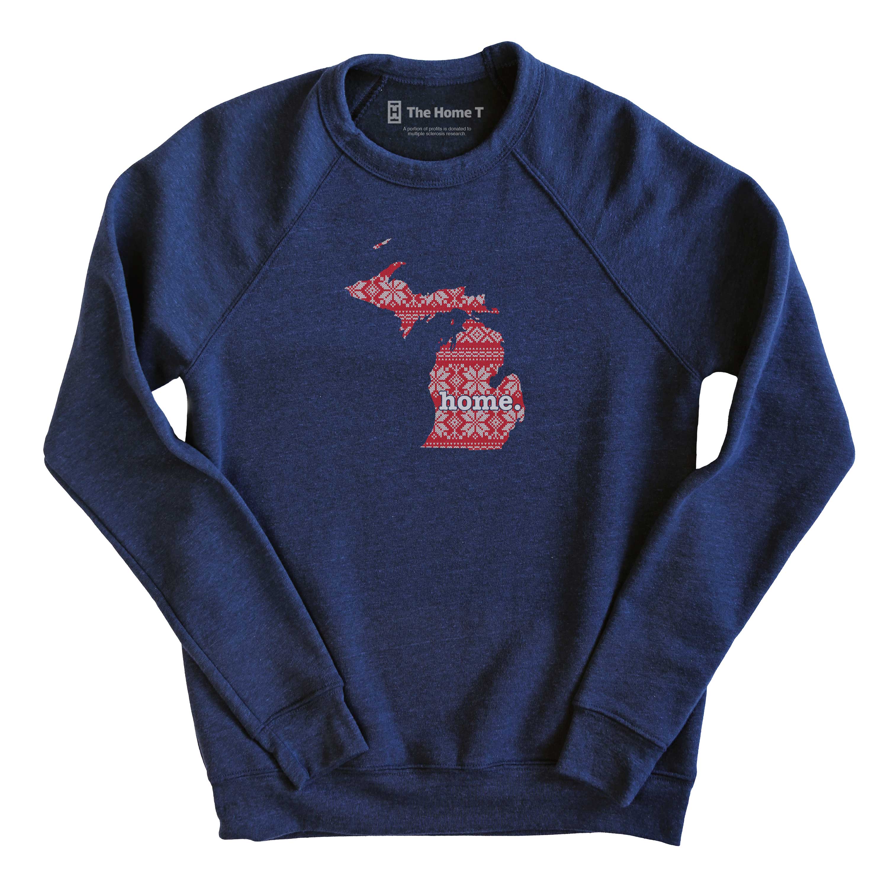Michigan Christmas Sweater Pattern Christmas Sweater The Home T XS Navy Sweatshirt