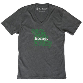 Missouri Clover Dark Grey V Neck