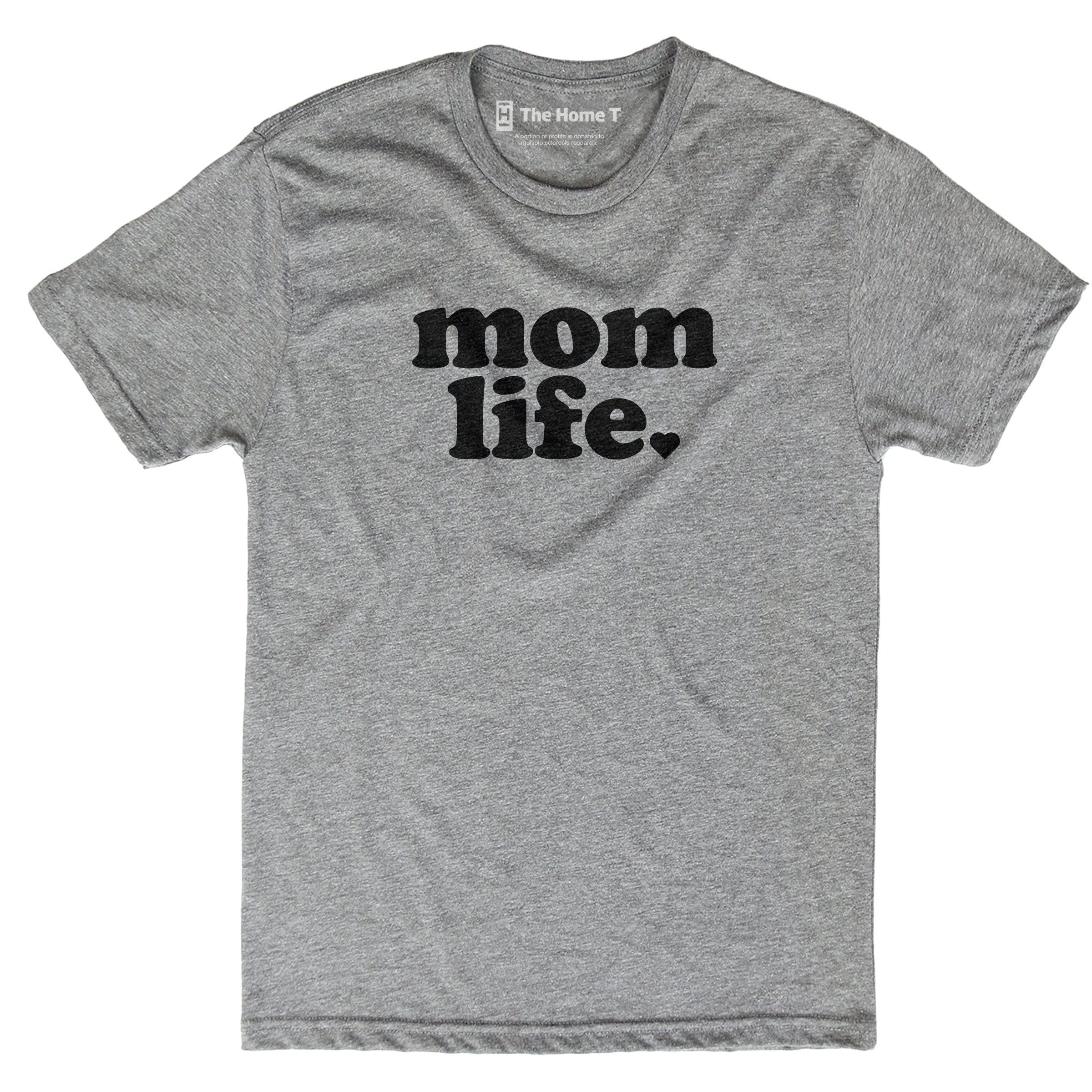 Mom life athletic grey crewneck