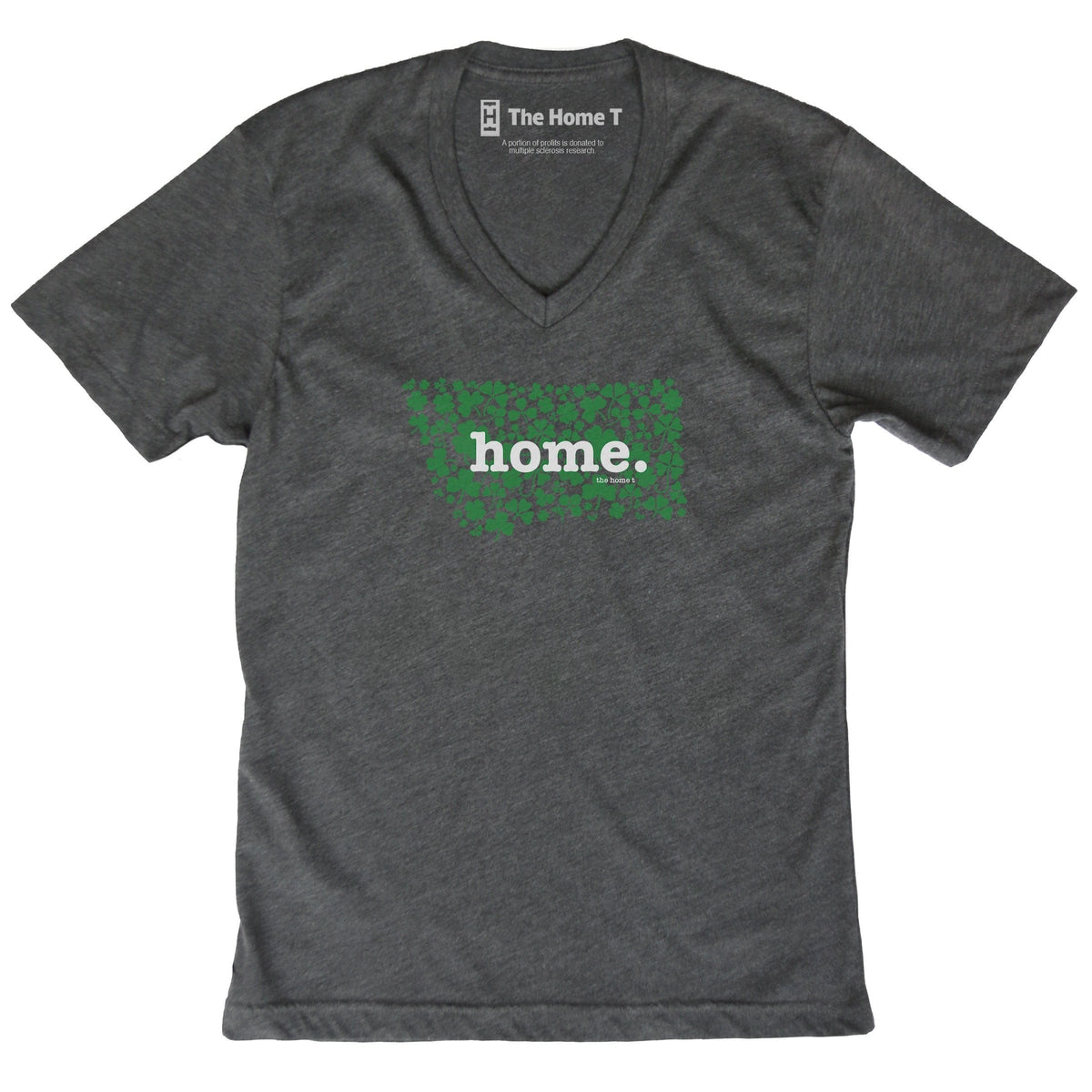 Montana Clover Dark Grey V Neck