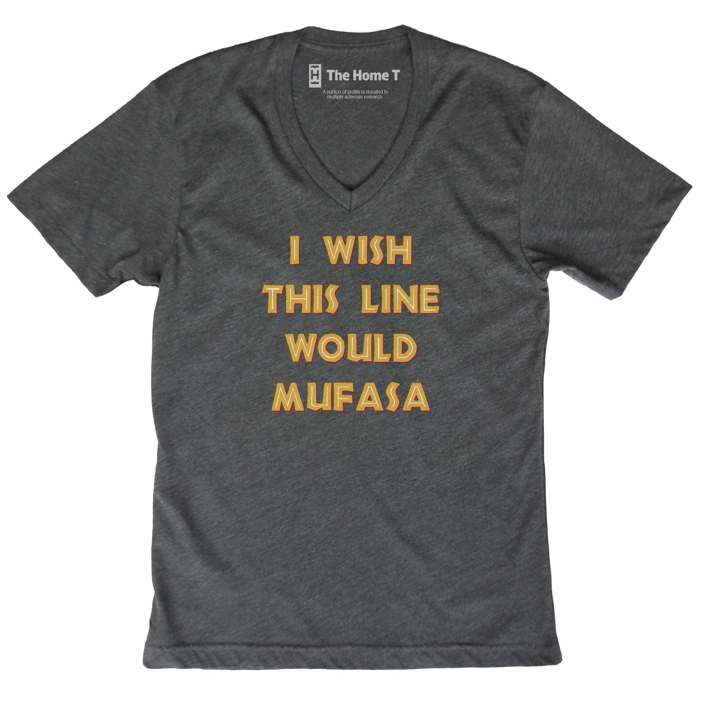 Mufasa Dark Grey V-Neck