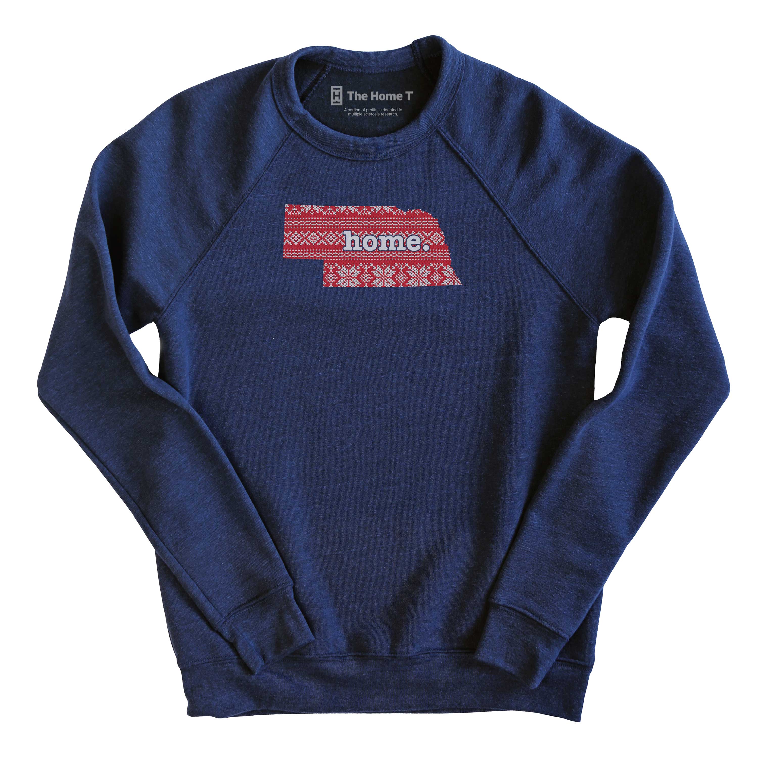 Nebraska Christmas Sweater Pattern Christmas Sweater The Home T XS Navy Sweatshirt