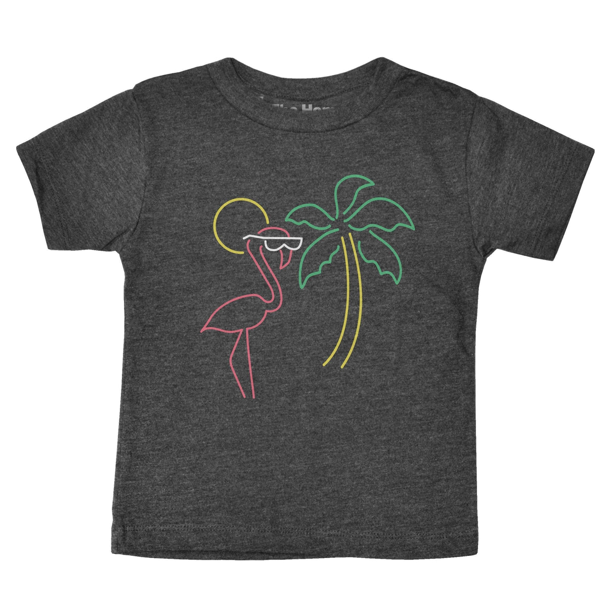 Neon Flamingo Dark Grey Crewneck