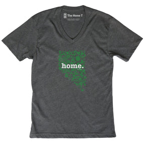 Nevada Clover Dark Grey V Neck