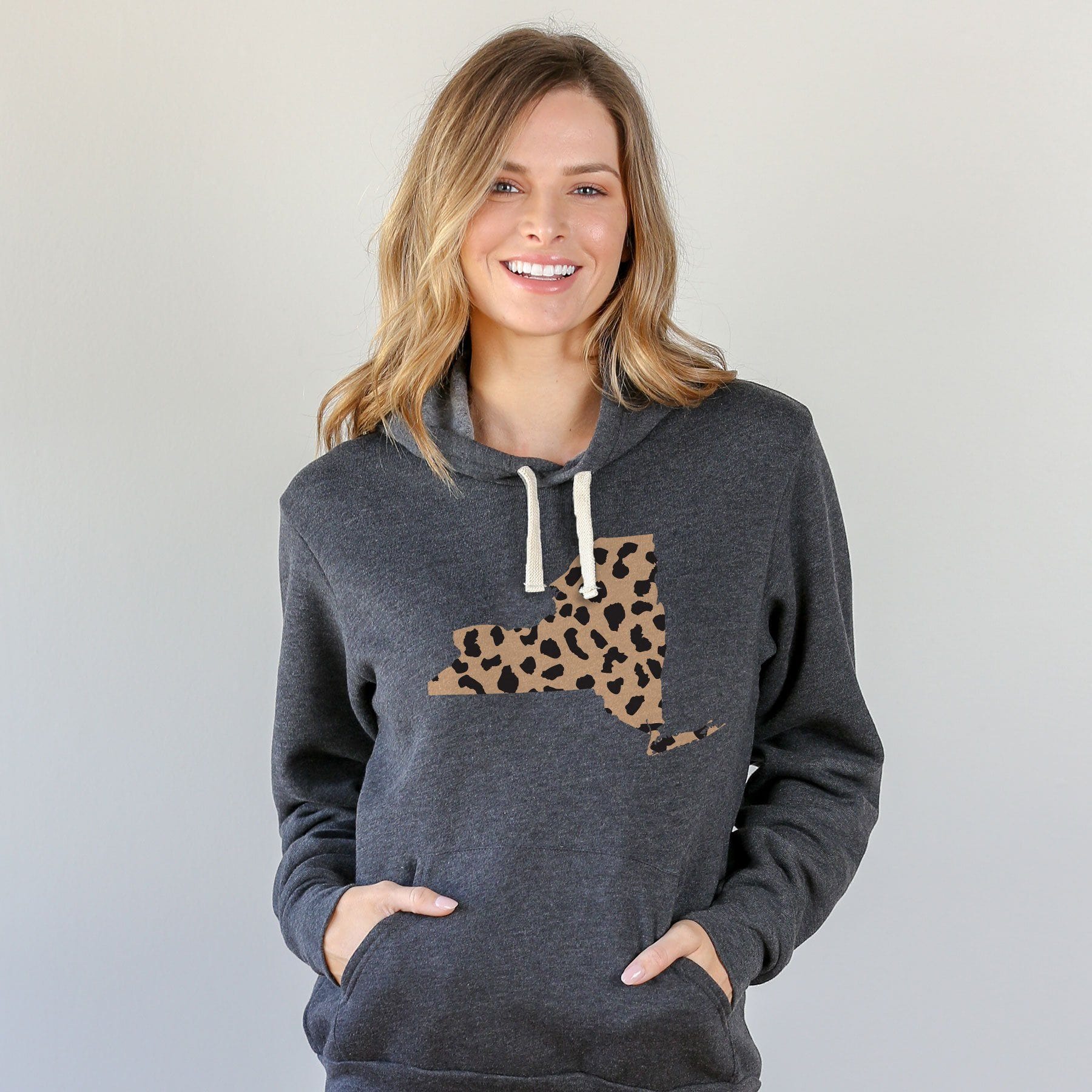 New York Leopard Pattern Hoodie