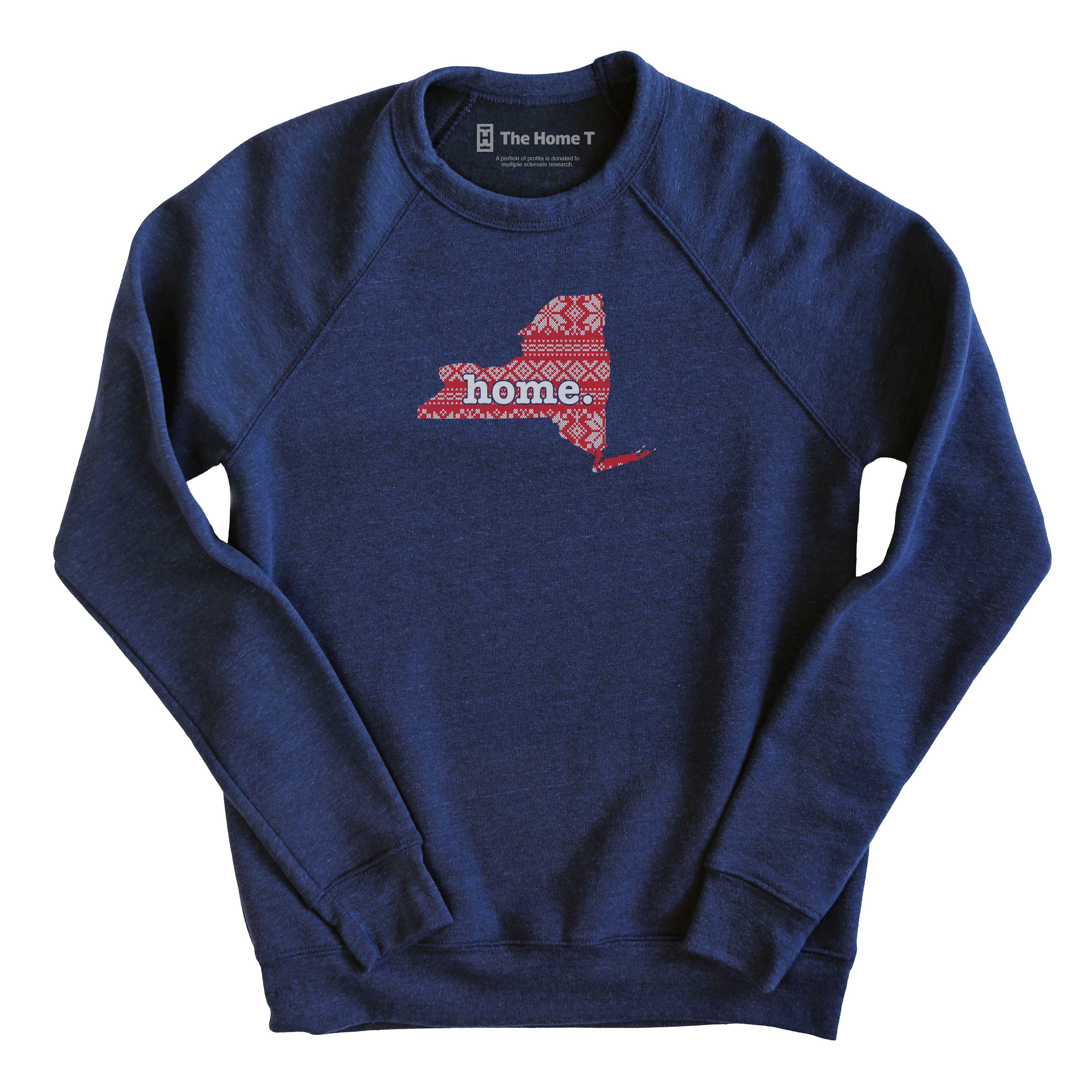 New York Christmas Sweater Pattern Christmas Sweater The Home T XS Navy Sweatshirt