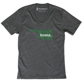 Oklahoma Clover Dark Grey V Neck