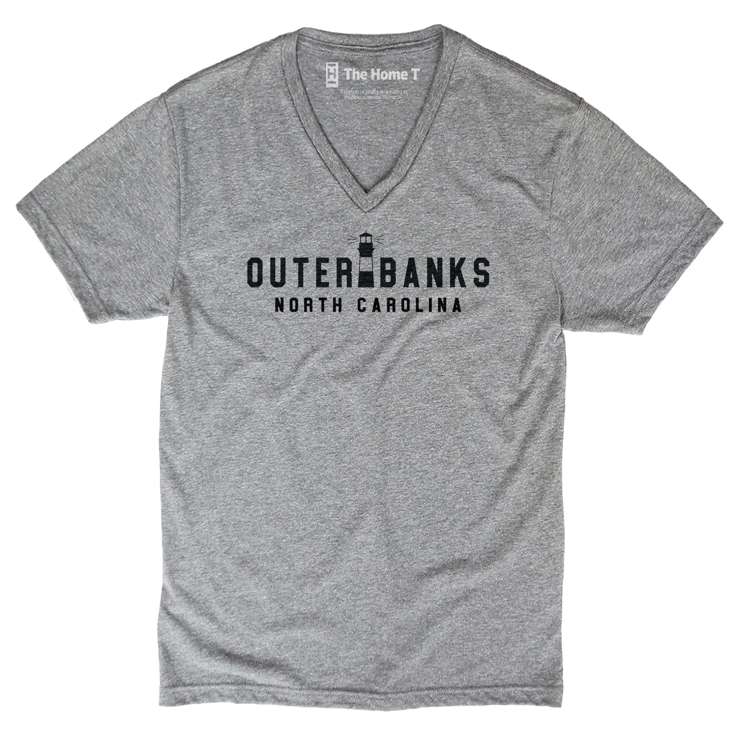 Outer Banks Athletic Grey V-Neck