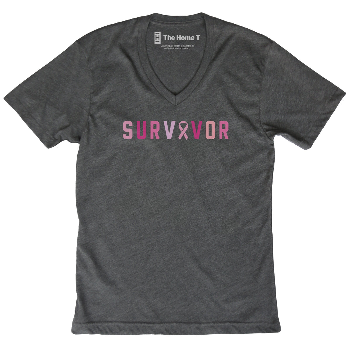 Breast Cancer Awareness Pink Survivor The Home T XS V-Neck